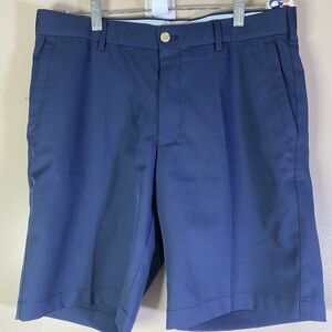 Peter Millar Shorts Mens 32 Blue Salem Performance Chino Casual Golf